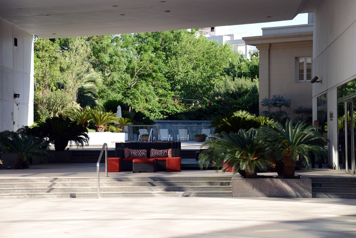 13 Looking Towards The Pool Area At The Park Hyatt Plaza Hotel In Mendoza